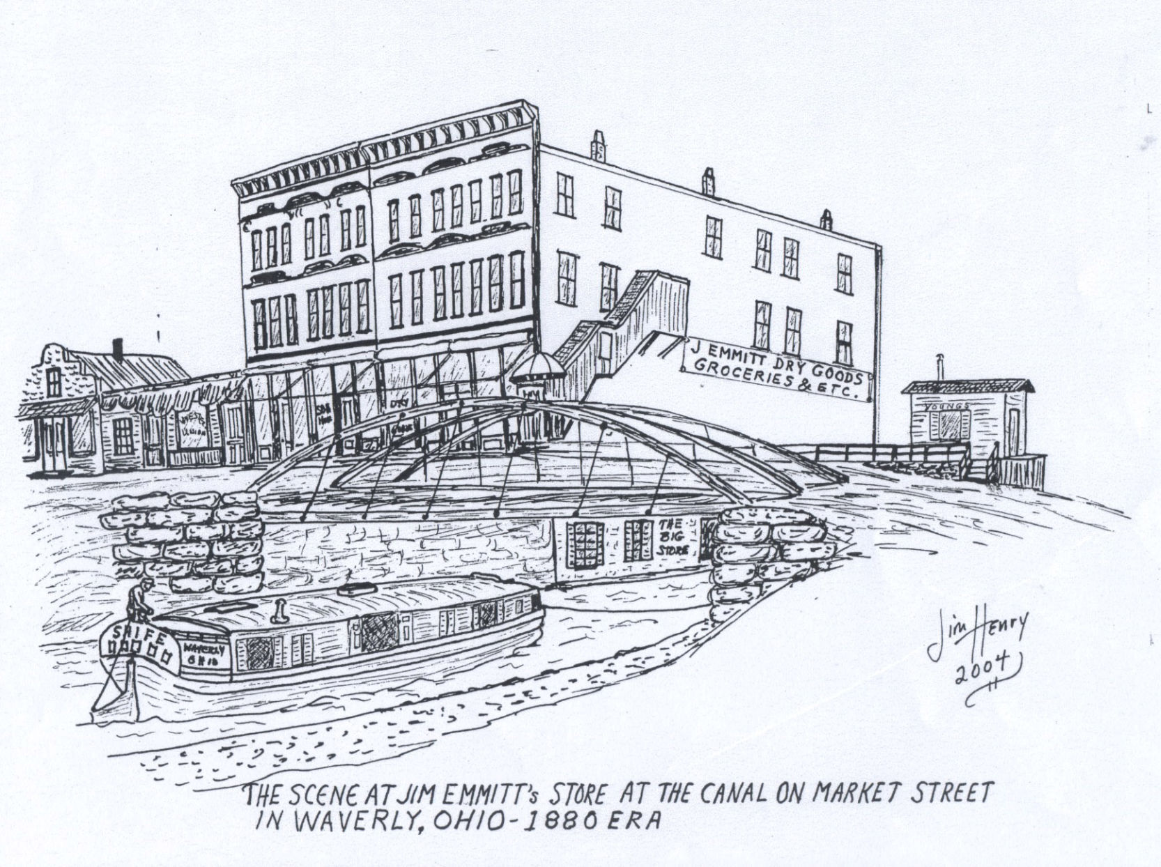 Jim Henry sketch - Canal and Greenbaum